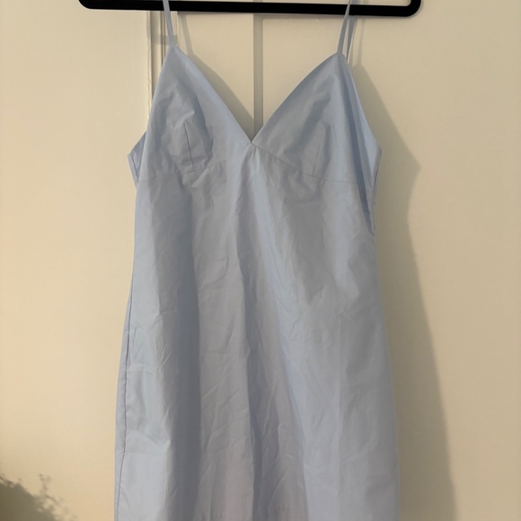 NWT The Tile Club Kate Poplin Slip Dress in Pale Blue- XS - Picture 2 of 5